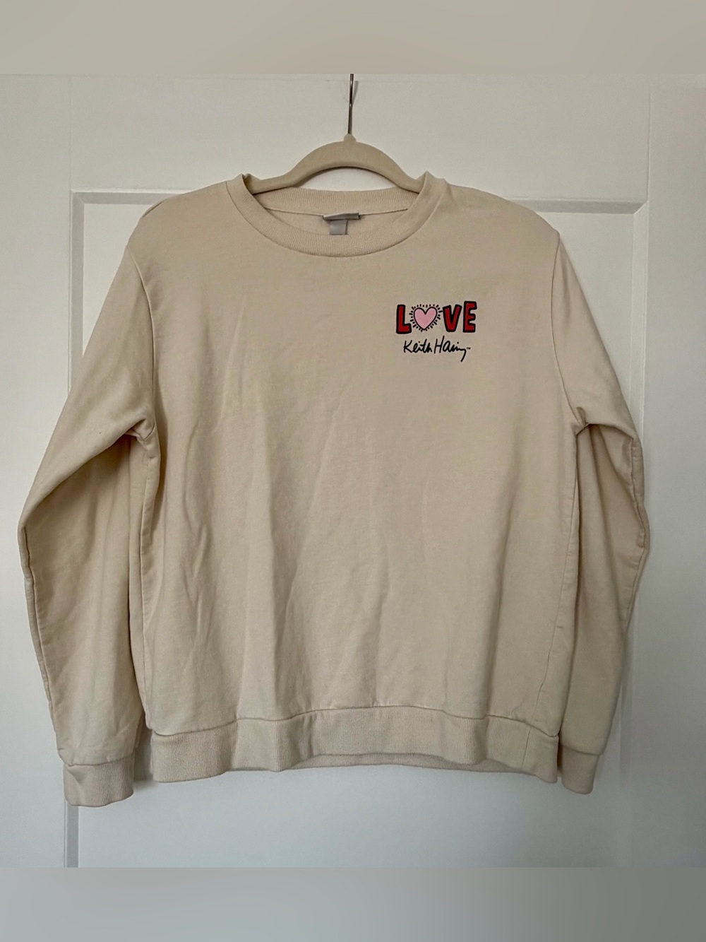 Keith Haring Love Graphic‎ Crewneck Sweater Size Large